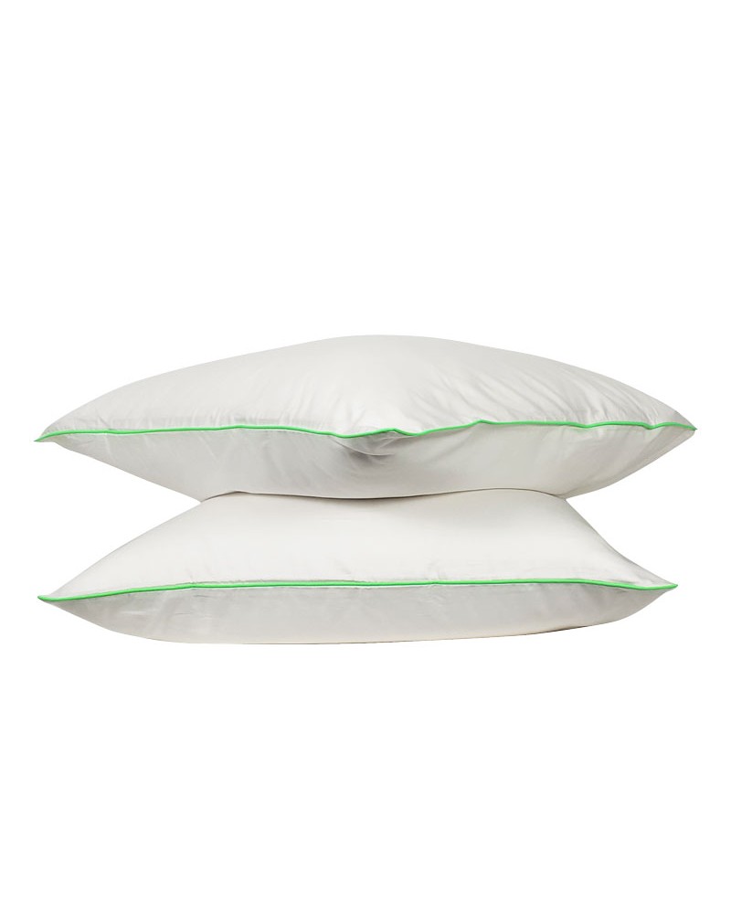 Taie d'oreiller - Percale Blanche & Fluo