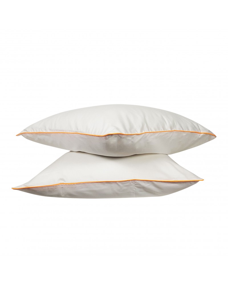 Taie d'oreiller - Percale Blanche & Fluo