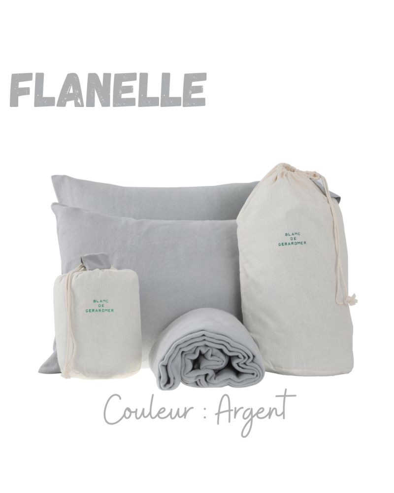 Taie d'oreiller - Flanelle de coton